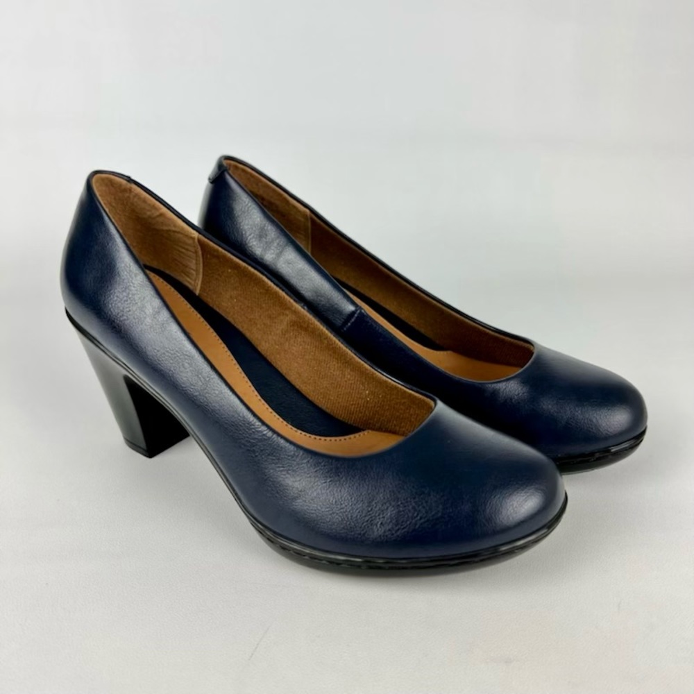 EuroSoft Vella Navy Blue Career Comfort Pump 8